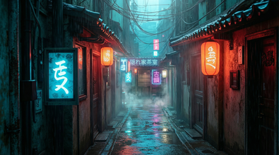 Cyber Tea House Prompt