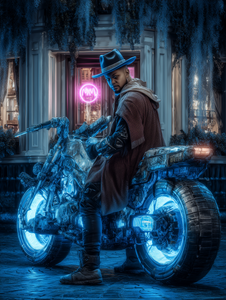 Cyberpunk Cowboy Prompt
