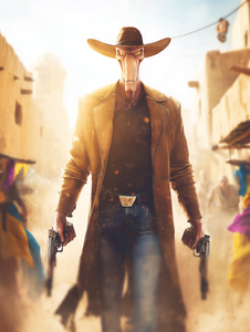 Alien Showdown Prompt